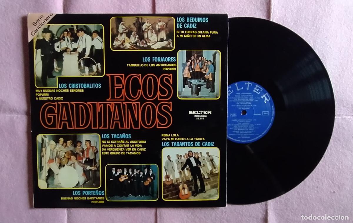 Disques de vinyle: LP ECOS GADITANOS - Los Taca&ntilde;os / Cristobalitos - BELTER 22.959 - SPAIN (EX/EX)