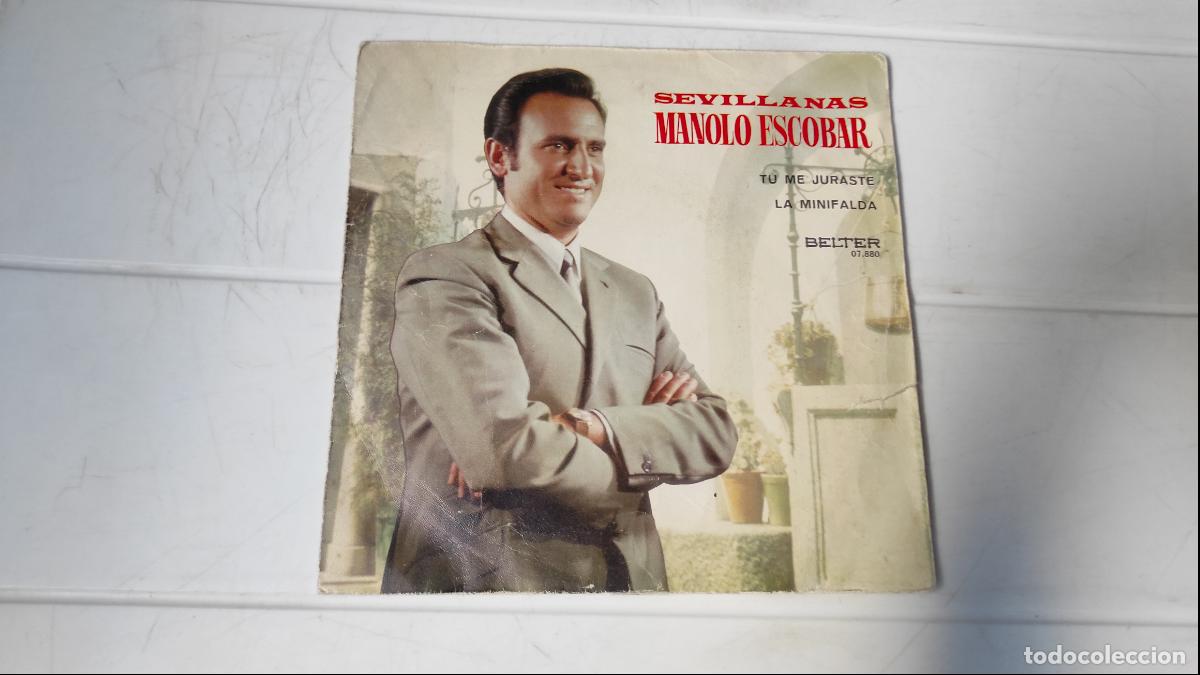 Discos de vinilo: SINGLE MANOLO ESCOBAR - SEVILLANAS - Foto 1