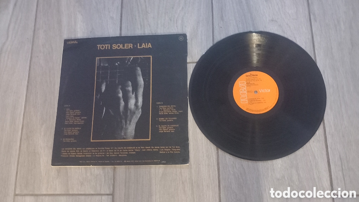 Discos de vinilo: TOTI SOLER - LAIA - SPAIN - RCA - 1978 - CMO - - Foto 1