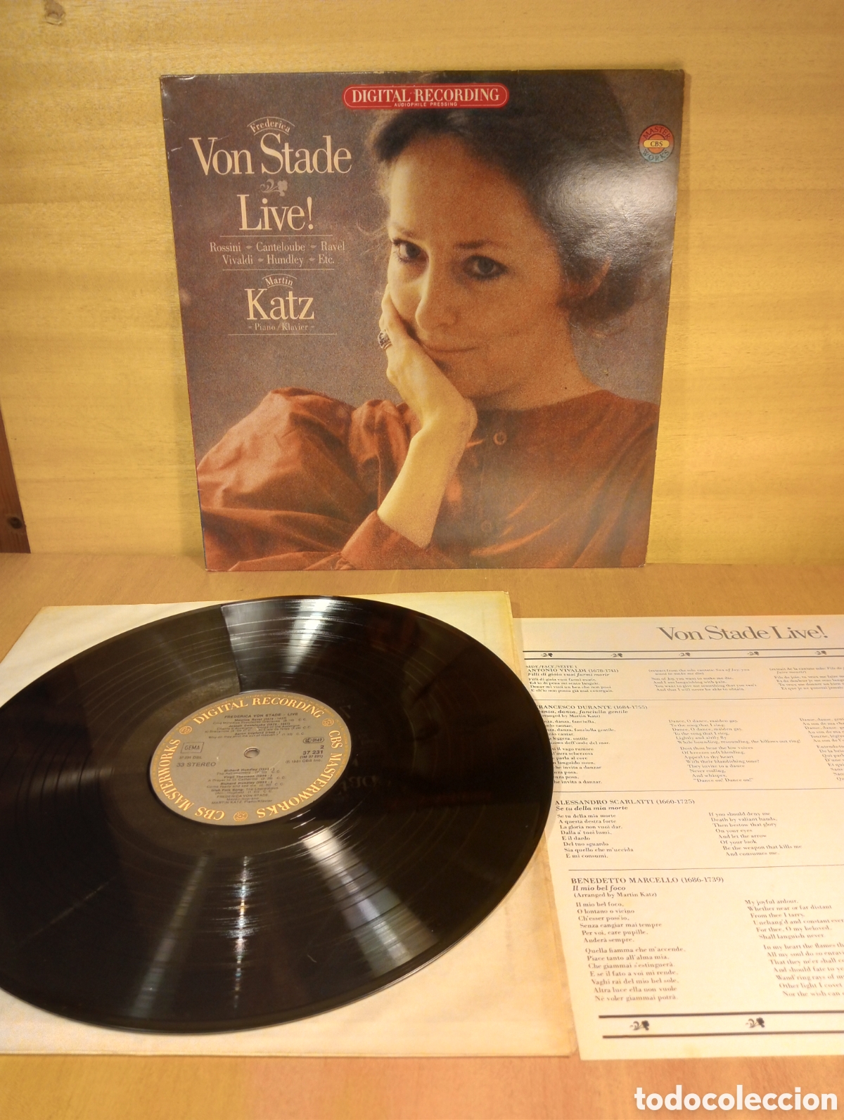 Discos de vinilo: Frederica Von Stade. Martin Katz. - Foto 2