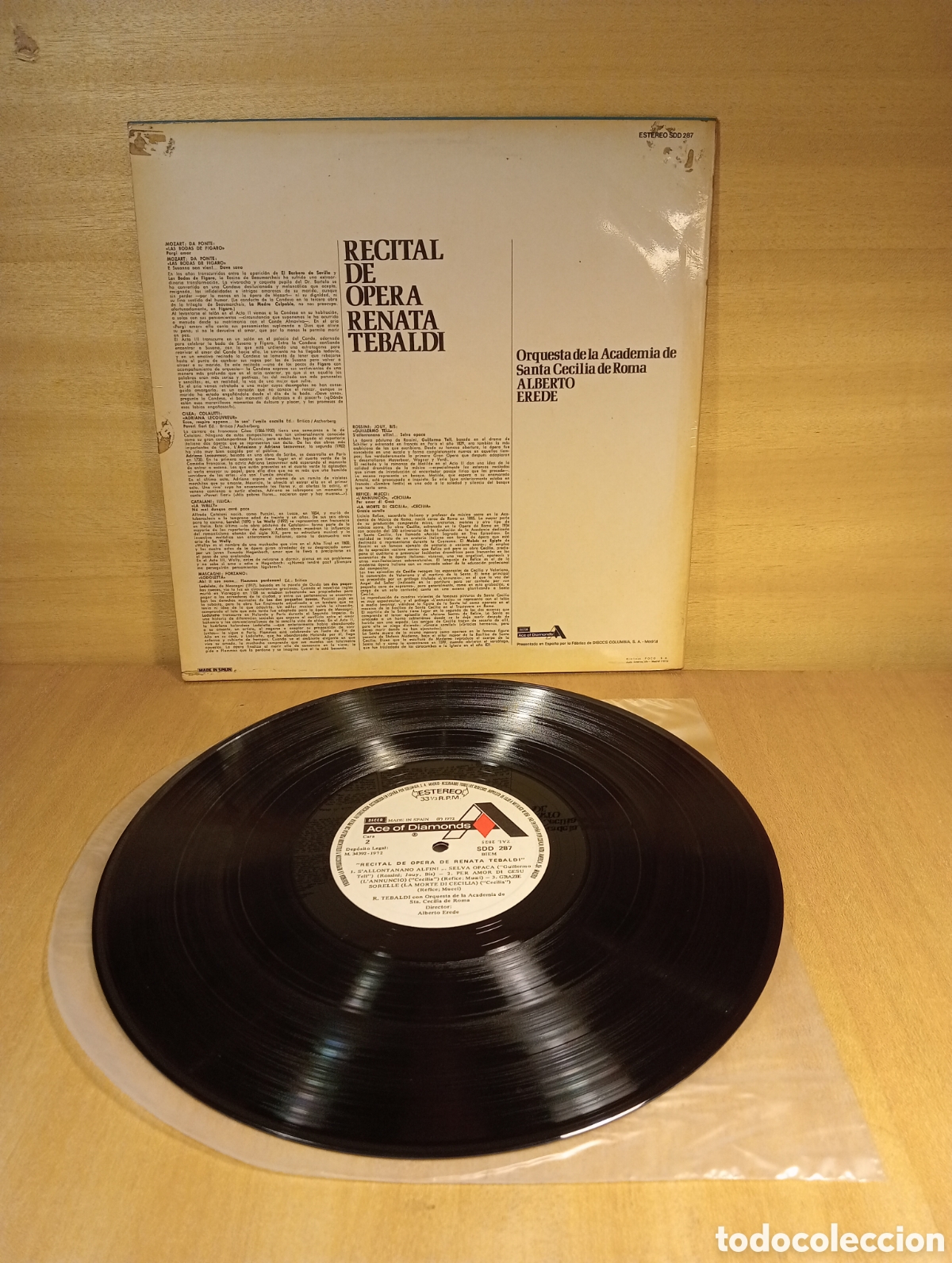 Discos de vinilo: Renata Tebaldi. Recital de &Oacute;pera. Alberto Erede. - Foto 2