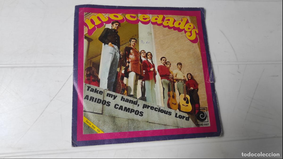 Discos de vinilo: SINGLE MOCEDADES - TAKE MY HAND, PRECIOUS LORD - Foto 1