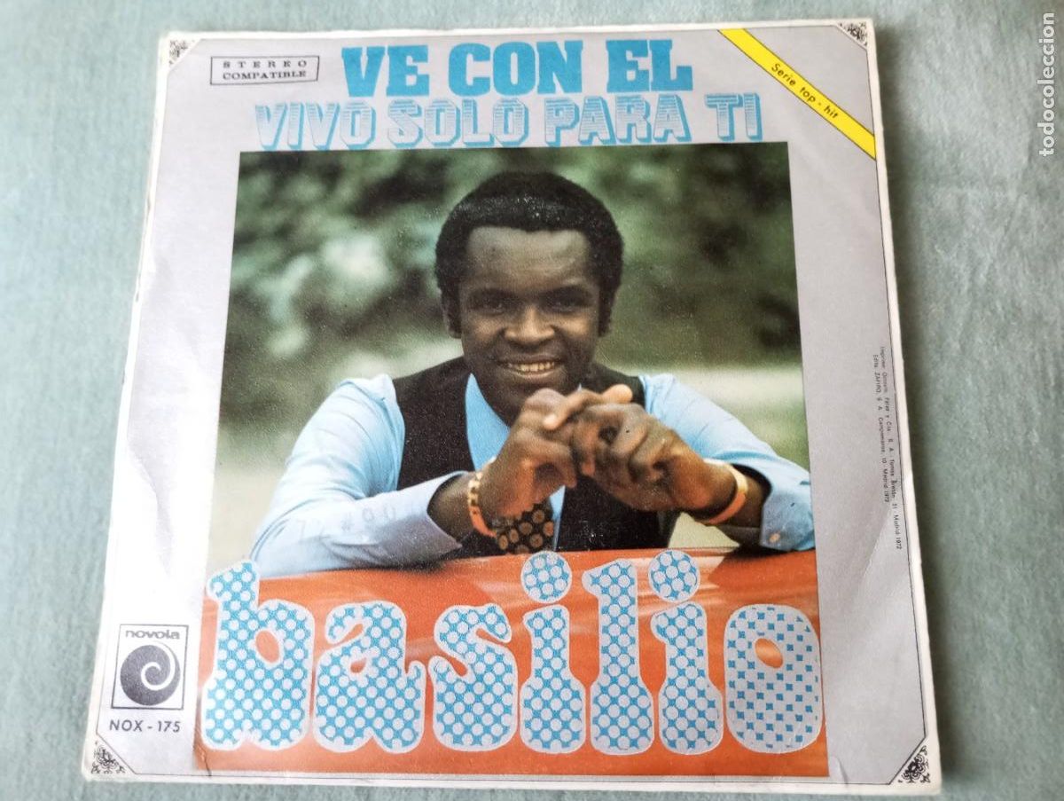 Discos de vinilo: BASILIO, VIVO SOLO PARA TI, SINGLE DE VINILO - Foto 1