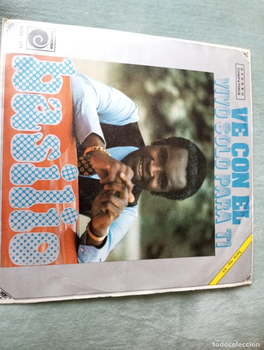 Discos de vinilo: BASILIO, VIVO SOLO PARA TI, SINGLE DE VINILO - Foto 2