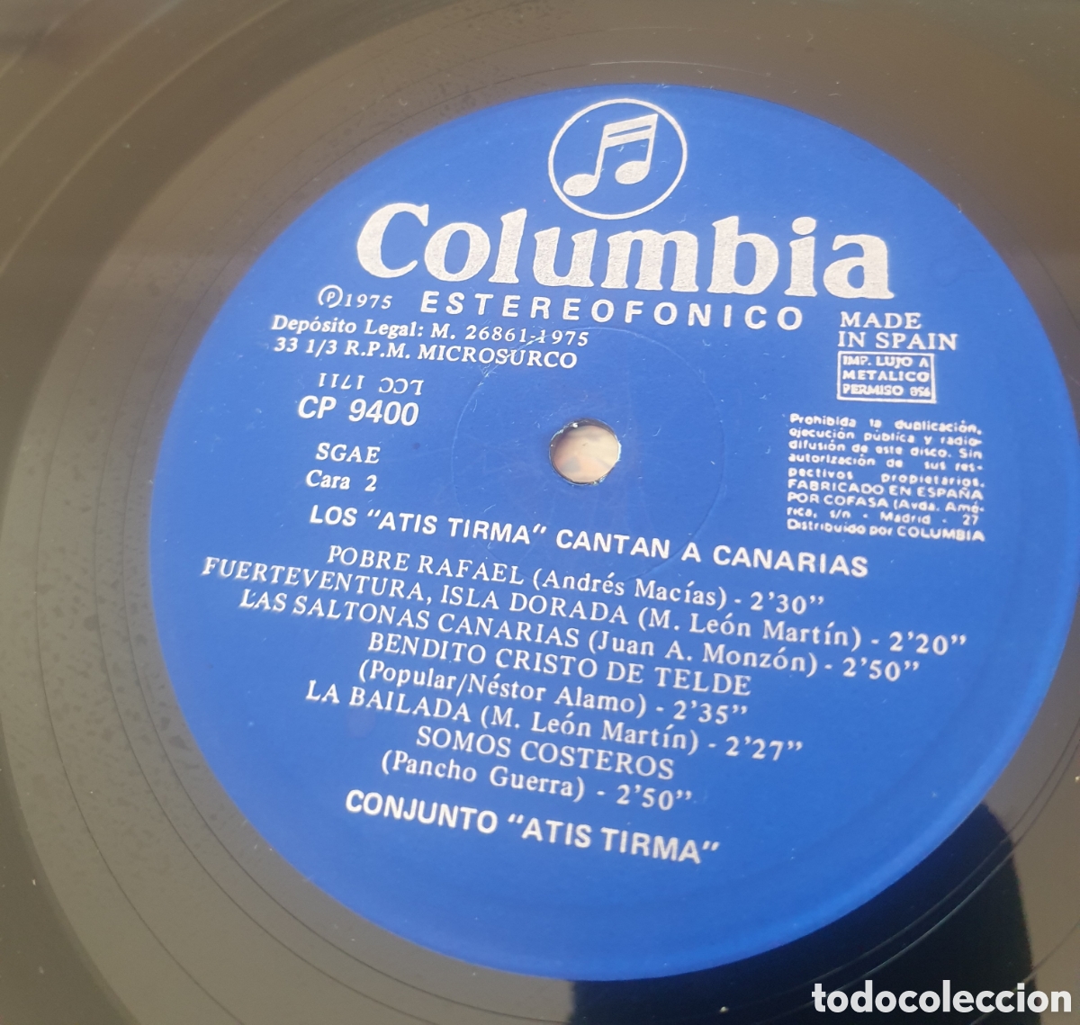 Discos de vinilo: Atis Tirma - canta a Canarias - Foto 3