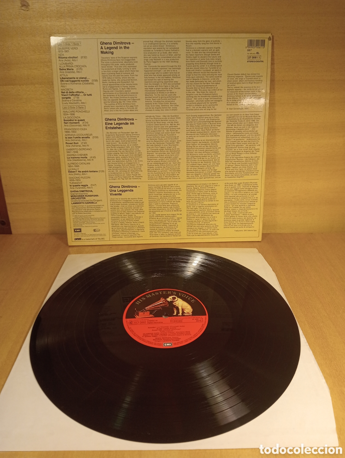 Discos de vinilo: Ghena Dimitrova. Opera Arias. - Foto 3