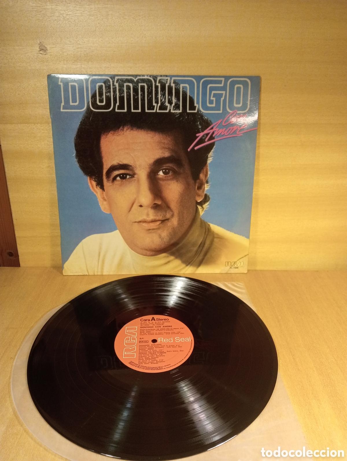 Discos de vinilo: Pl&aacute;cido Domingo. Con Amore. - Foto 1