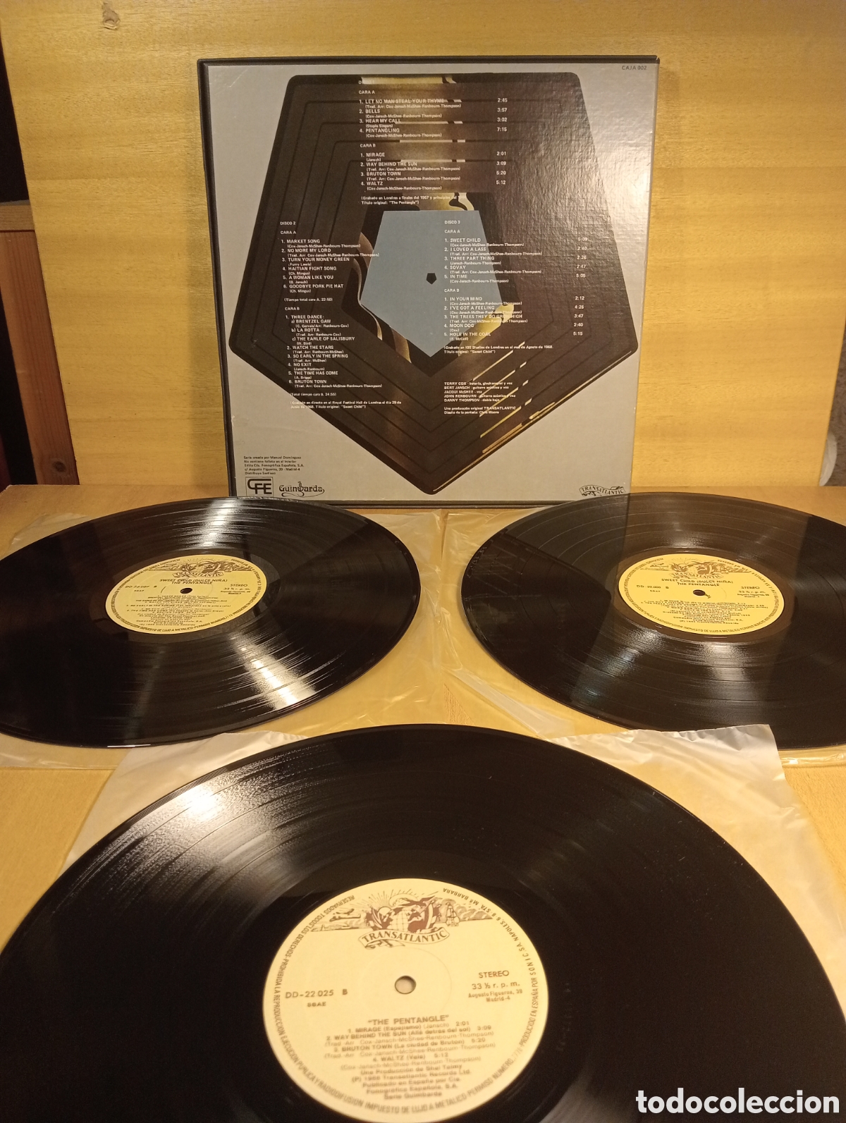Discos de vinilo: Pentangle. Pentangling. Box 3 Lps. Guimbarda. - Foto 2
