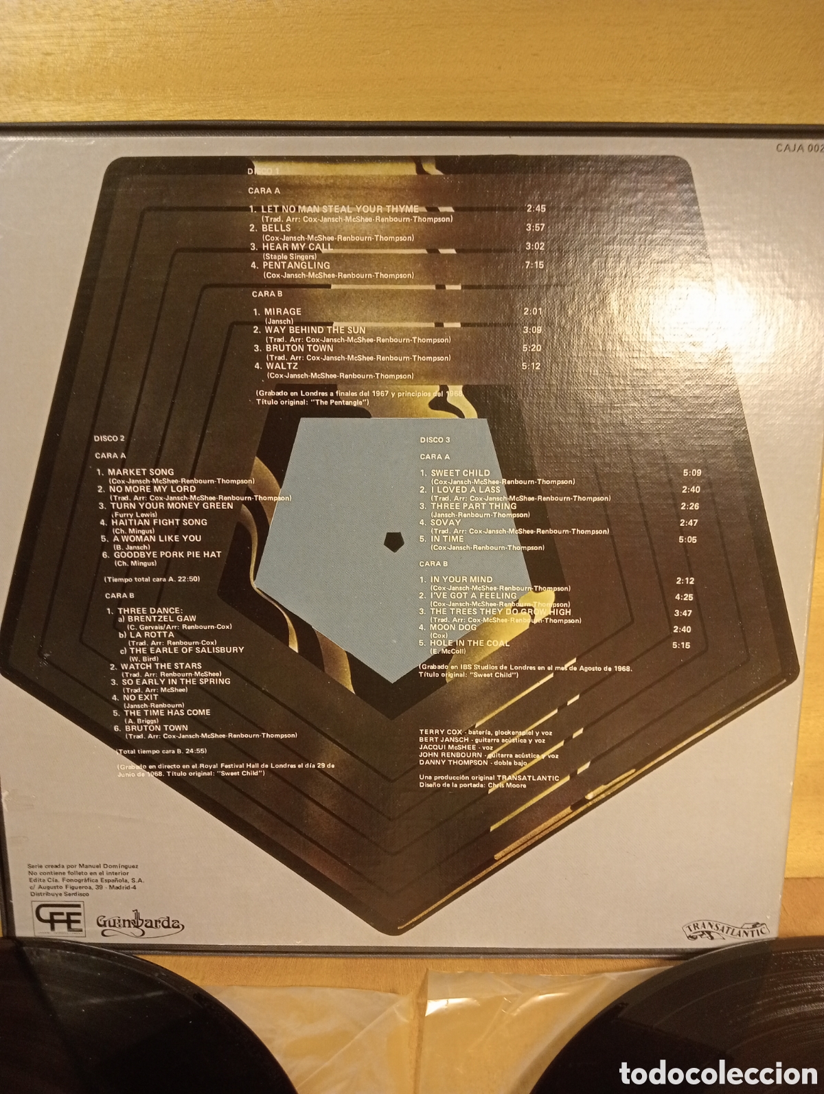 Discos de vinilo: Pentangle. Pentangling. Box 3 Lps. Guimbarda. - Foto 3