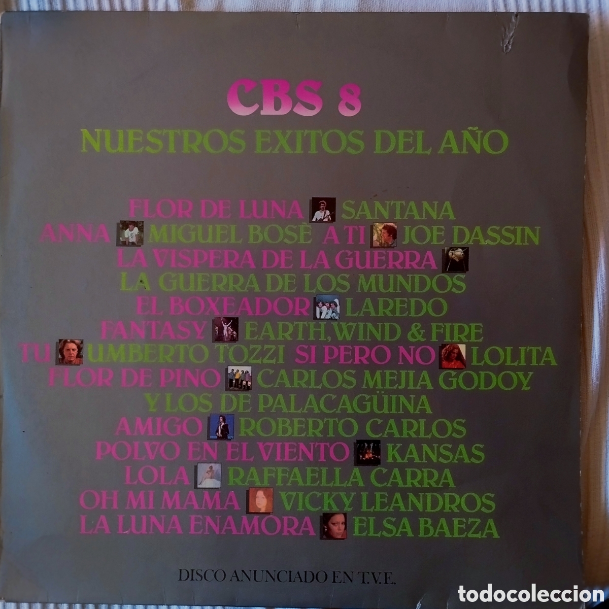 Discos de vinilo: Cbs 8 nuestros &eacute;xitos del a&ntilde;o - Foto 1
