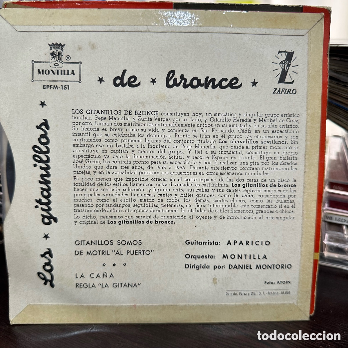 Discos de vinilo: Los Gitanillos De Bronce - Gitanillos Somos (7&rdquo;, EP) 1960/ES - Foto 2