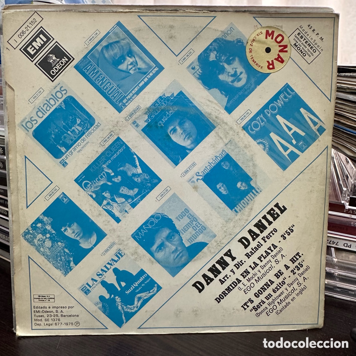 Discos de vinilo: Danny Daniel - Dormida En La Playa / Its Gonna Be A Hit (7&rdquo;, Single) - Foto 2