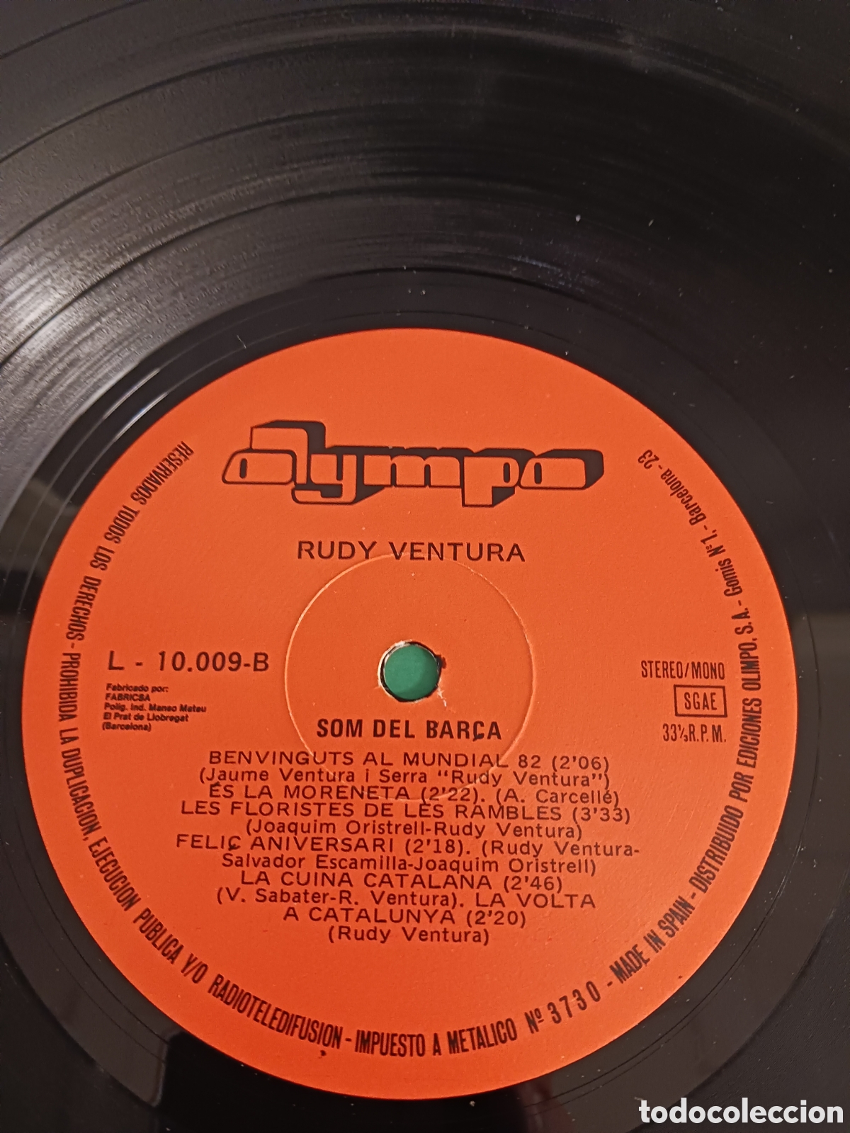 Discos de vinilo: Vinilo Rudy Ventura / Som del Bar&ccedil;a. - Foto 2
