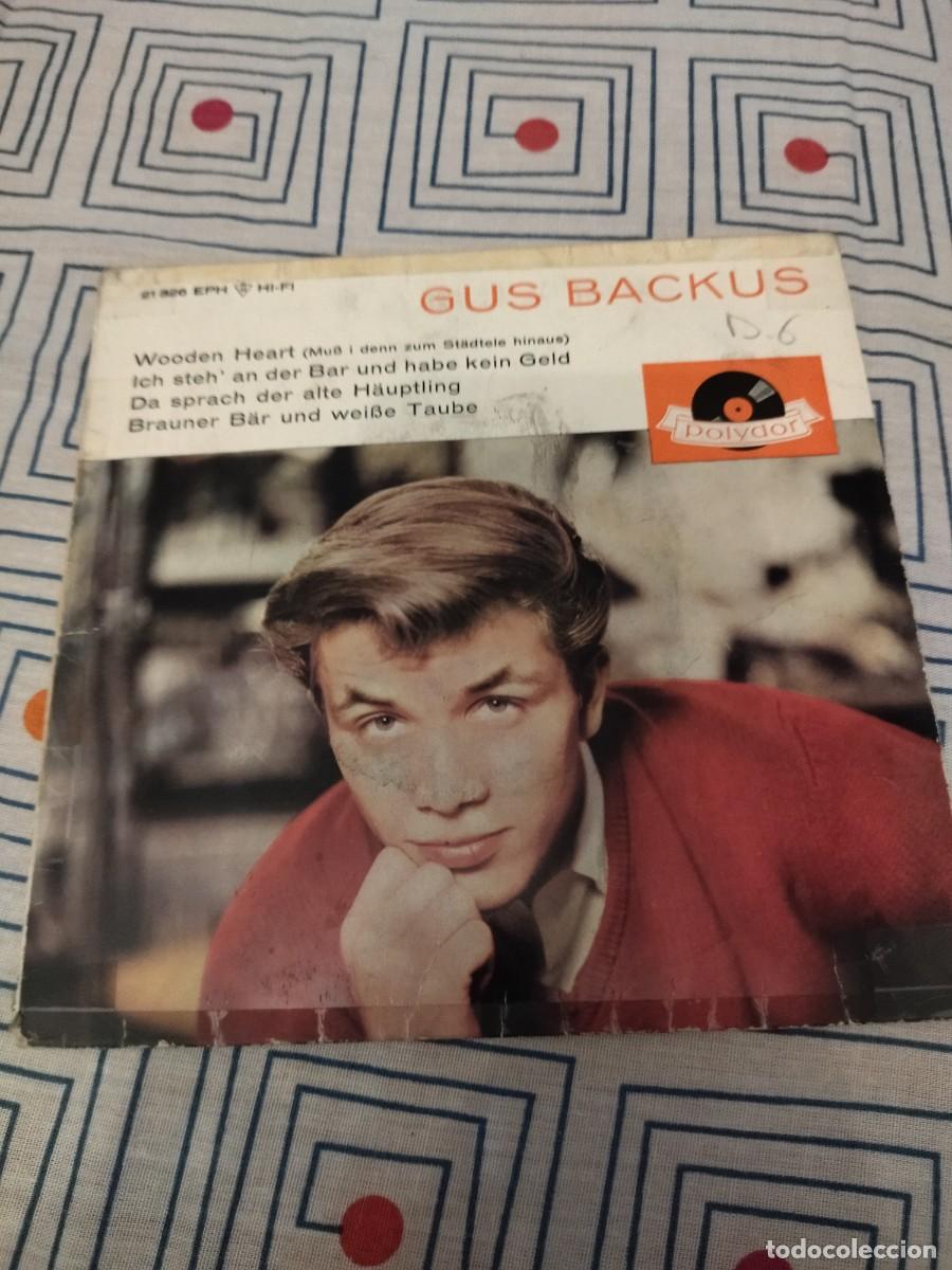 Discos de vinilo: Gus Backus &ndash; Wooden Heart, 1961 - Foto 1