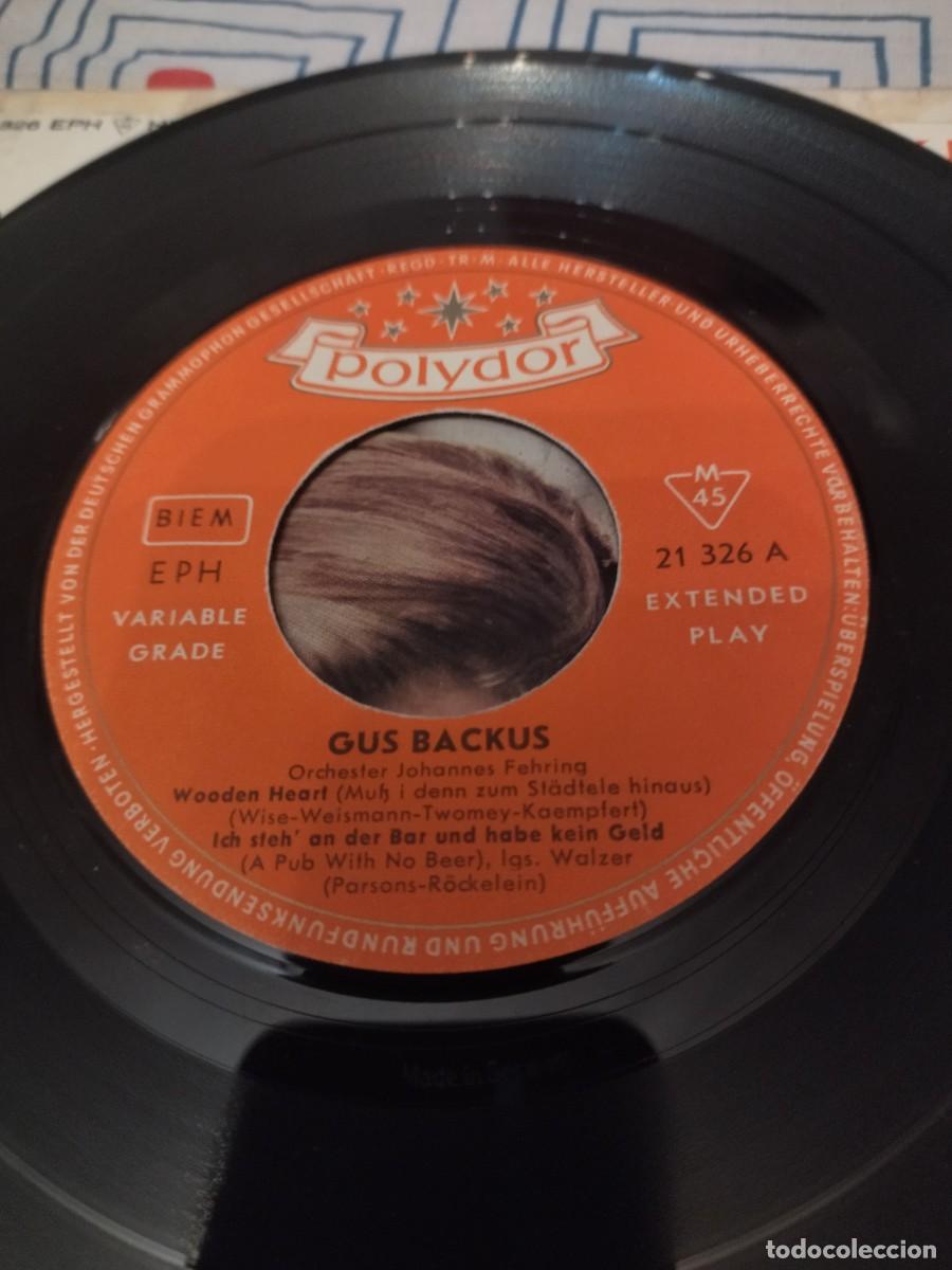 Discos de vinilo: Gus Backus &ndash; Wooden Heart, 1961 - Foto 3