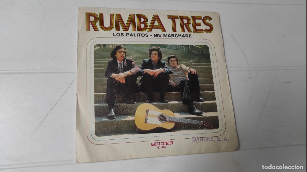 Discos de vinilo: SINGLE RUMBA TRES - LOS PALITOS - Foto 1