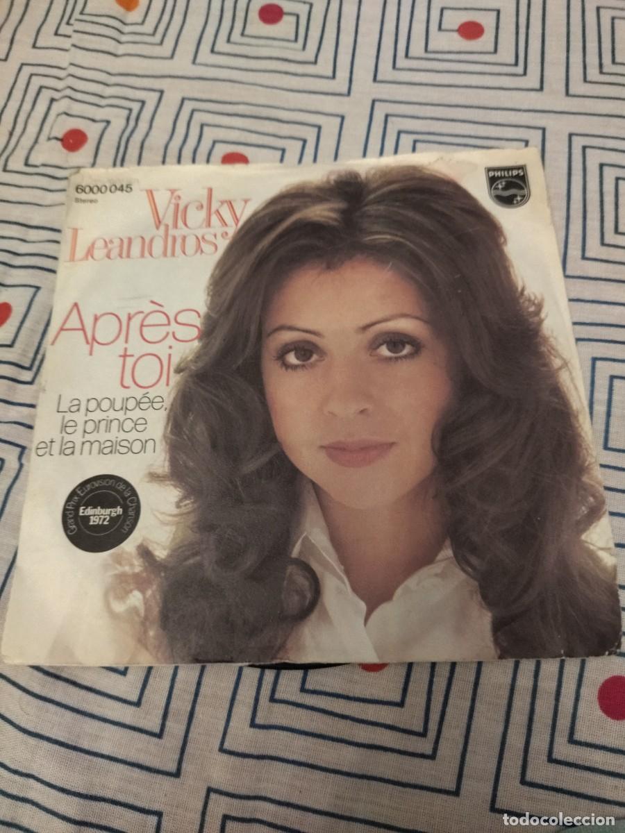 Discos de vinilo: VICKY LEANDROS SINGLE APRES TOI - Foto 1