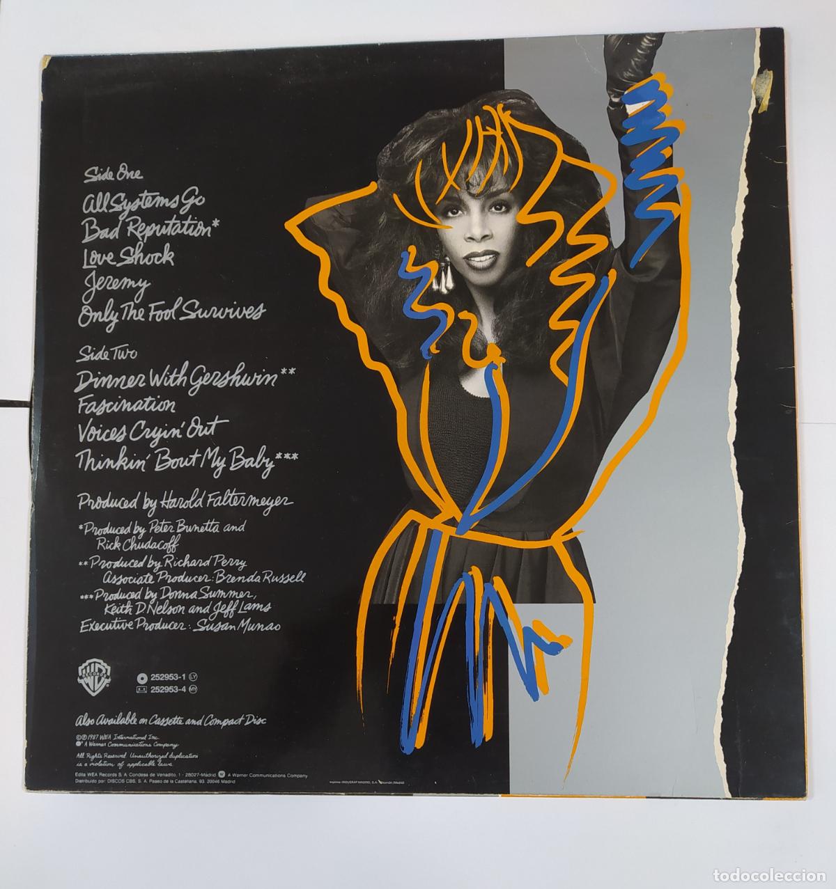 Discos de vinilo: DONNA SUMMER. ALL SYSTEMS GO. LP. TDKLP10 - Foto 2