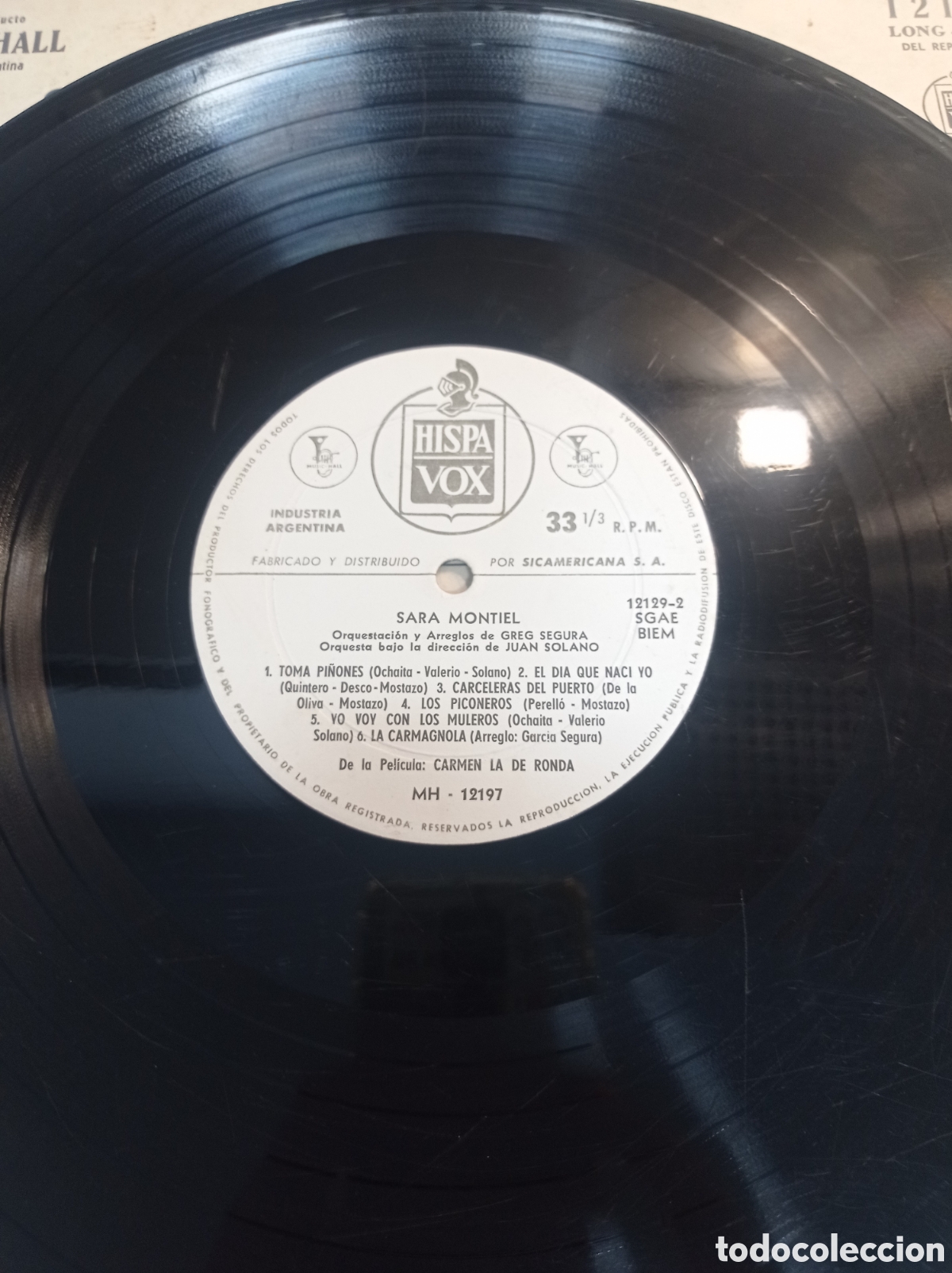 Discos de vinilo: LP de Sara Montiel edici&oacute;n argentina - Foto 5