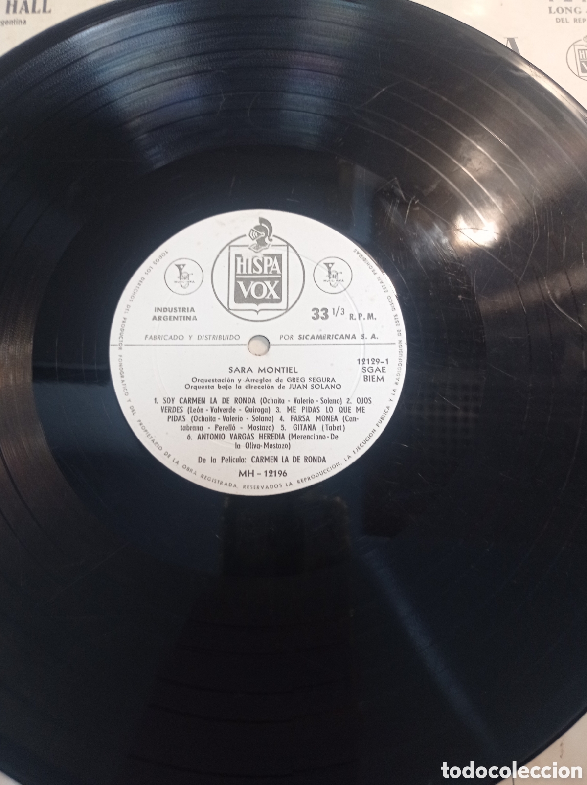 Discos de vinilo: LP de Sara Montiel edici&oacute;n argentina - Foto 6