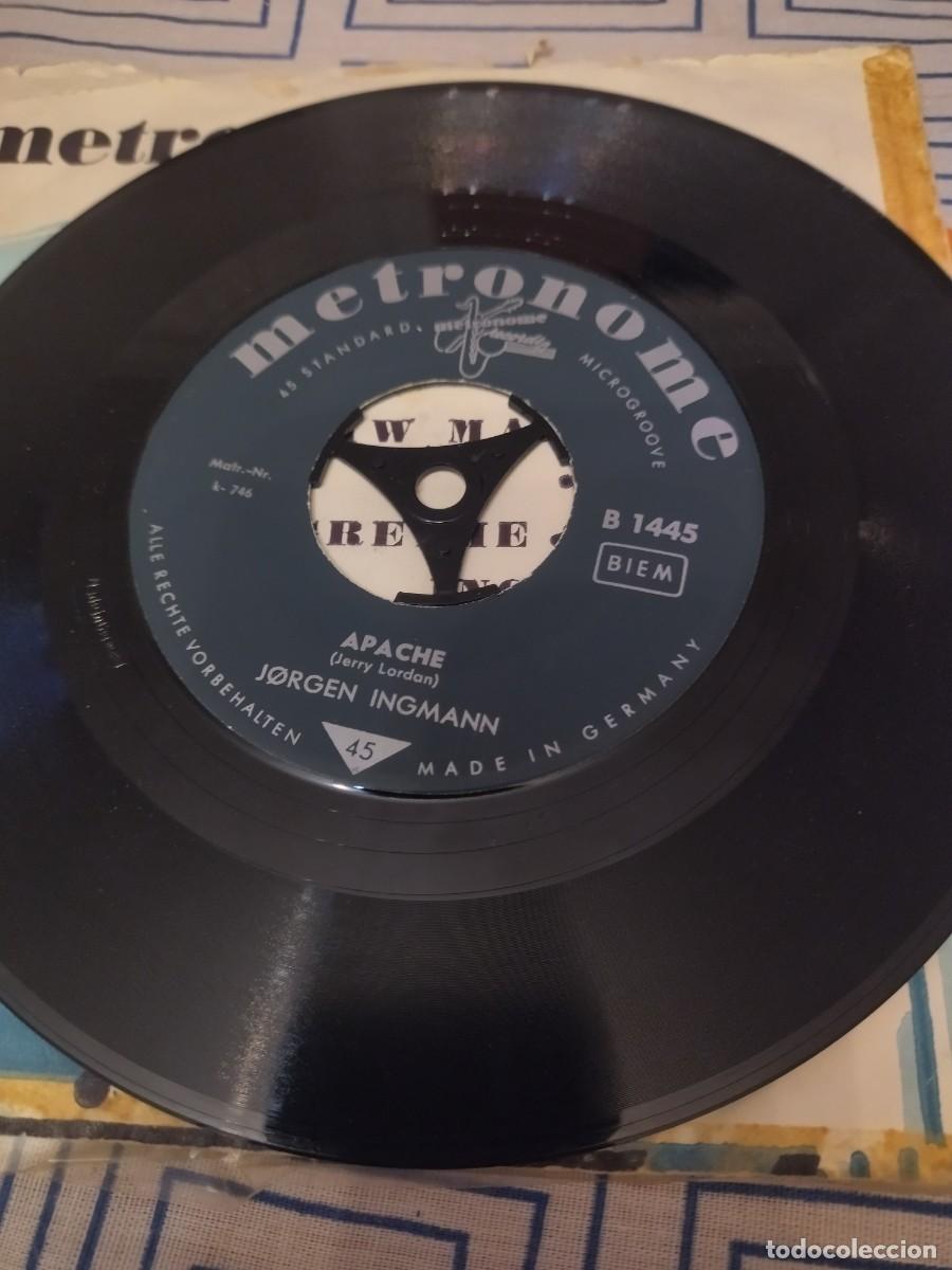 Discos de vinilo: J&oslash;rgen Ingmann &ndash; Apache / Echo Boogie, 1961 - Foto 4