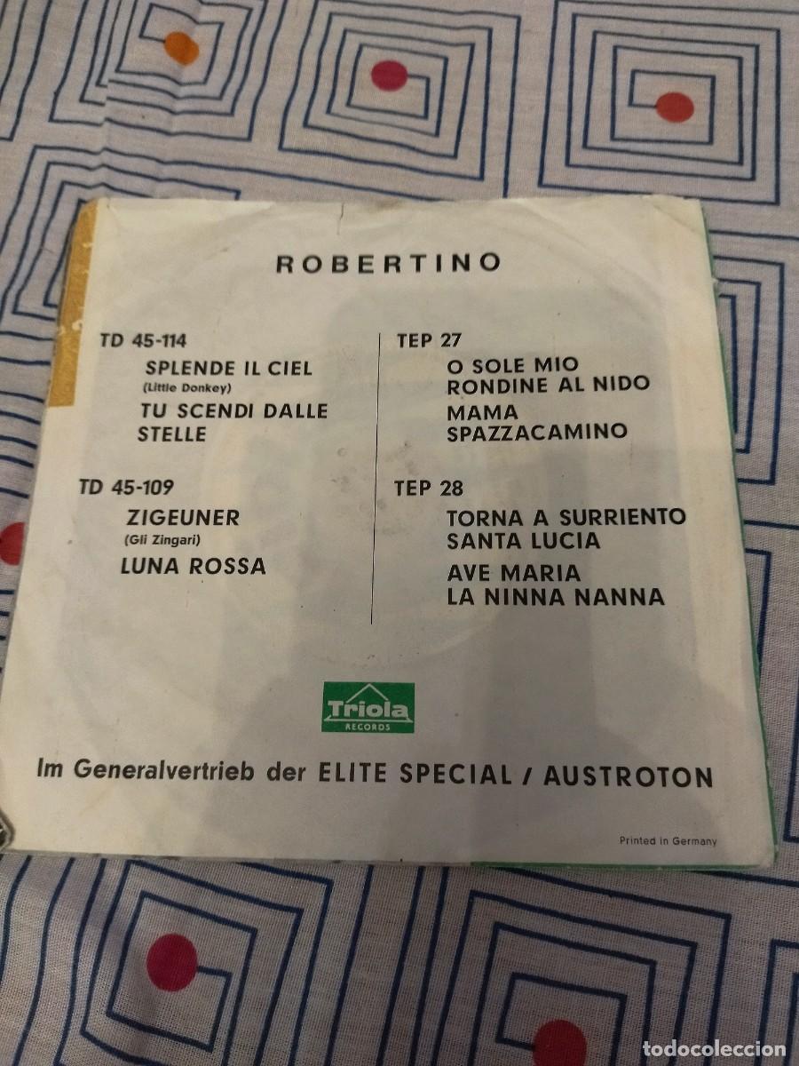 Discos de vinilo: Robertino &ndash; Mamma / Santa Lucia - Foto 3