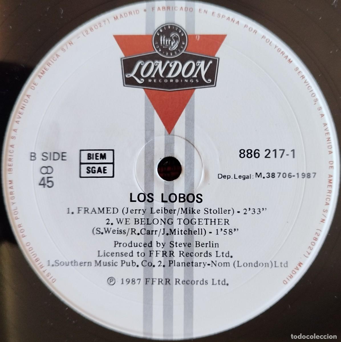 Discos de vinilo: LOS LOBOS ** Donna ** MAXI SINGLE VINILO 1987 - Foto 4