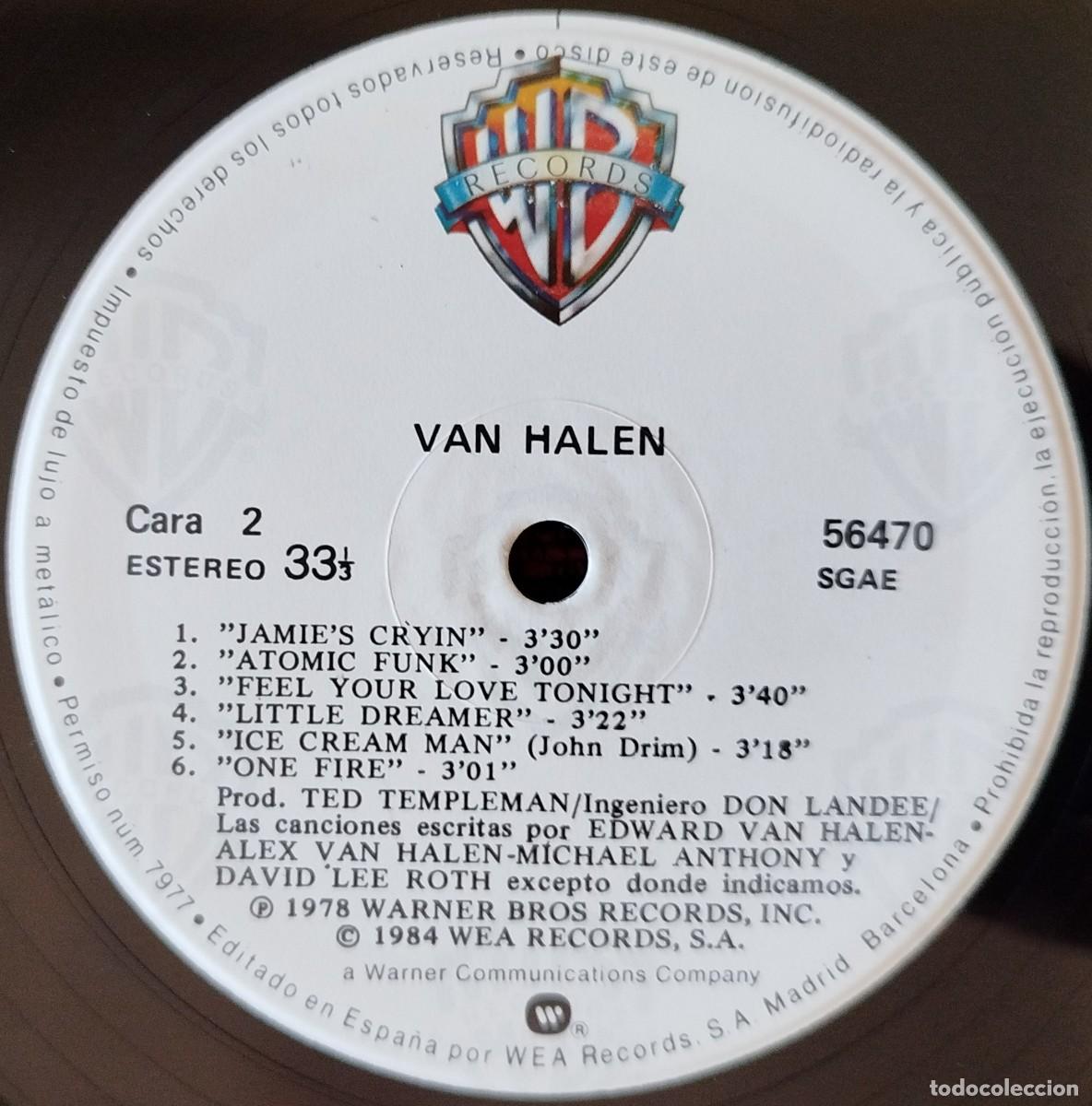 Discos de vinilo: VAN HALEN ** Van Halen ** VINILO LP REEDICION 1984 - Foto 4