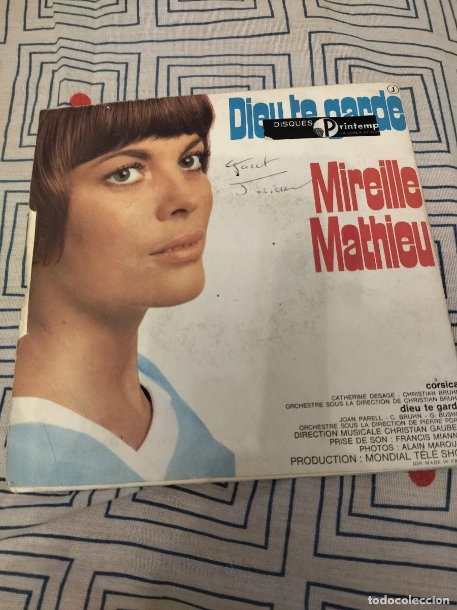 Discos de vinilo: MIREILLE MATHIEU - CORSICA / DIEU TE GARDE - Foto 3