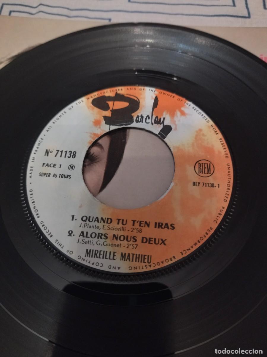 Discos de vinilo: MIREILLE MATHIEU -QUAND TU TEN IRAS - Foto 4