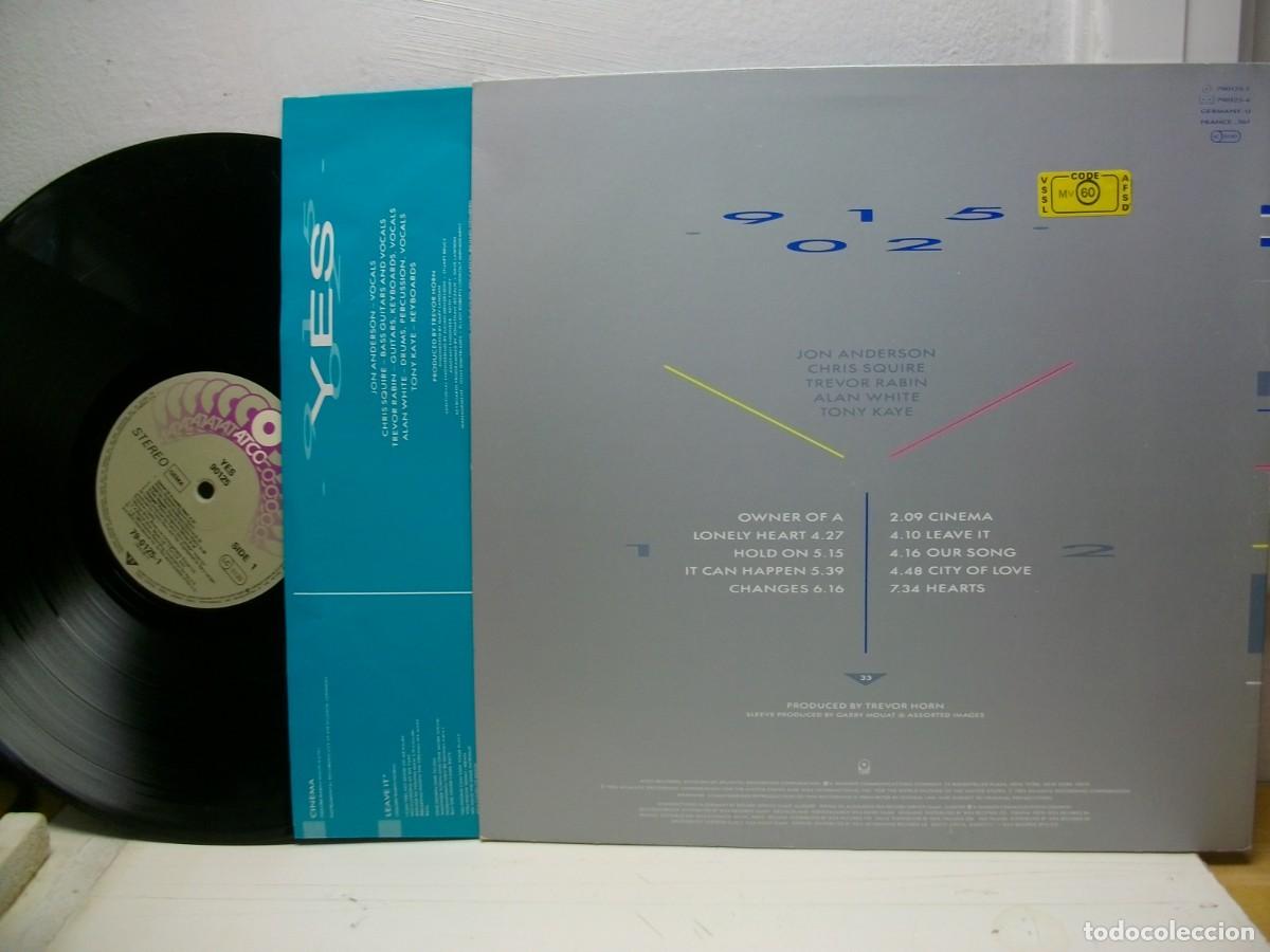 Discos de vinilo: Yes &ndash; 90125 LP 1983 GERMANY COMO NUEVO - Foto 2
