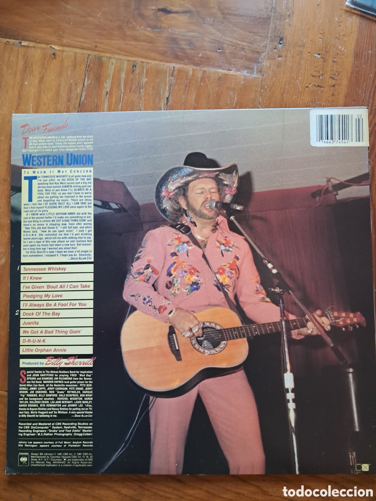 Discos de vinilo: David Allan Coe - Tennessee whiskey - Foto 2