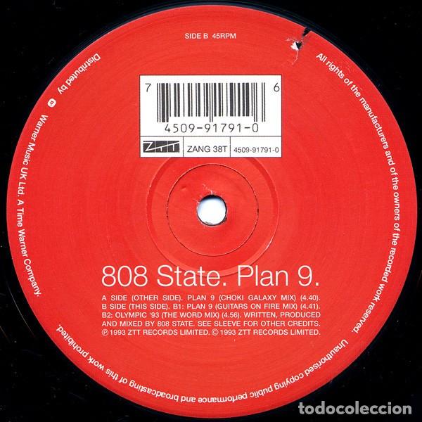 Discos de vinilo: 808 State * Maxi Vinilo * Plan 9 * UK 1993 - Foto 3