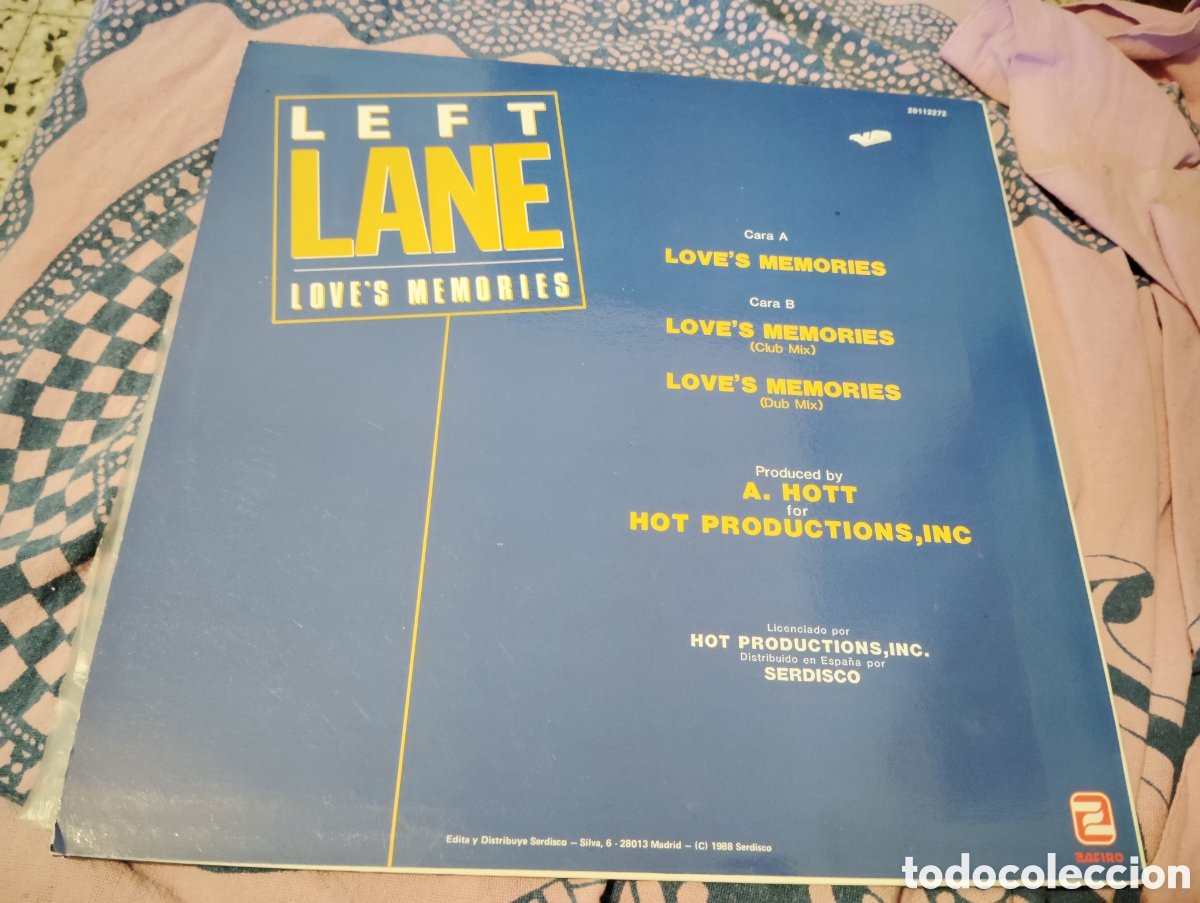 Discos de vinilo: LEFT LANE - LOVES MEMORIES ( 1988 ) - Foto 2