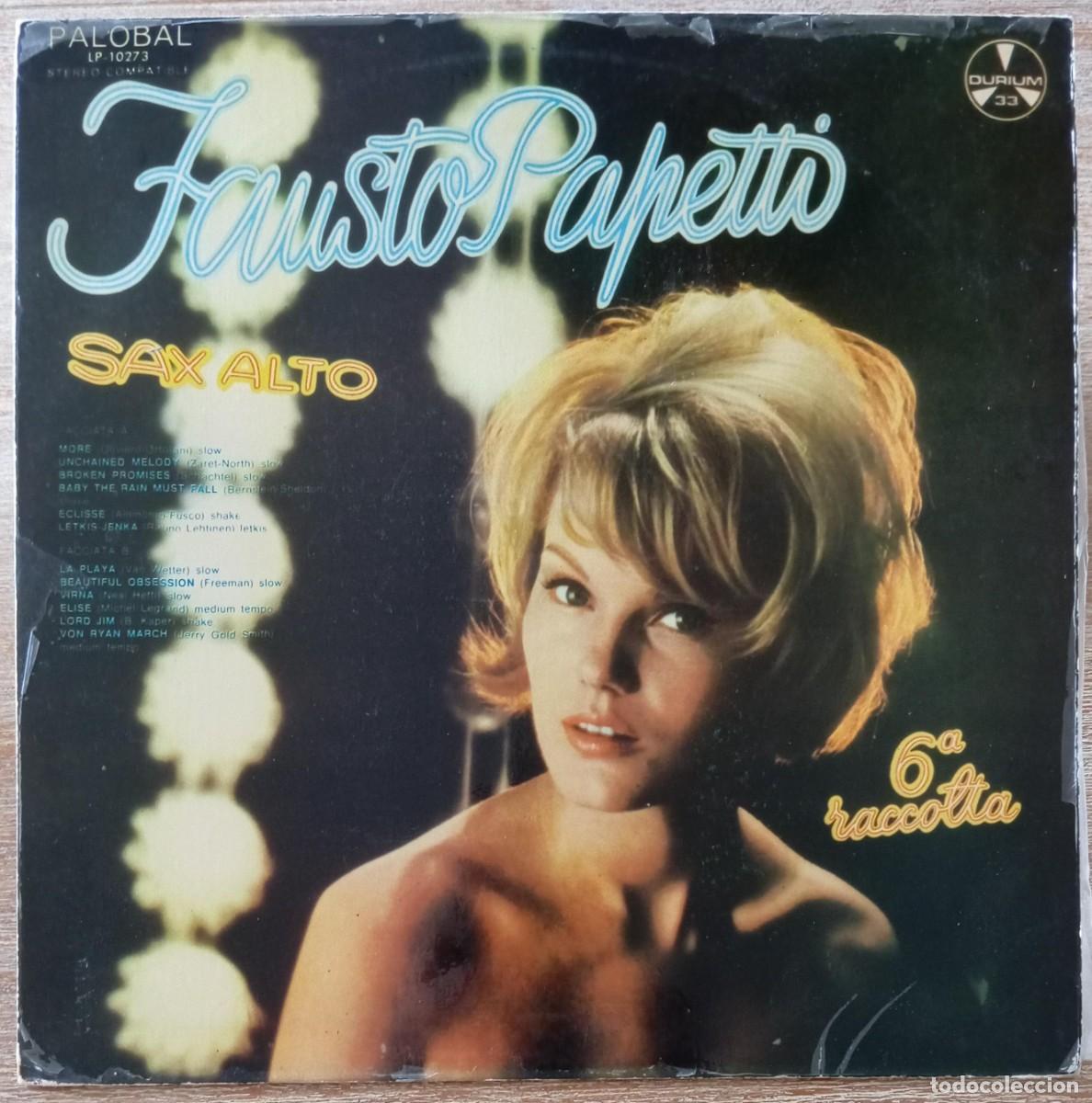 Discos de vinilo: VINILO FAUSTO PAPETTI - SAX ALTO - Foto 1