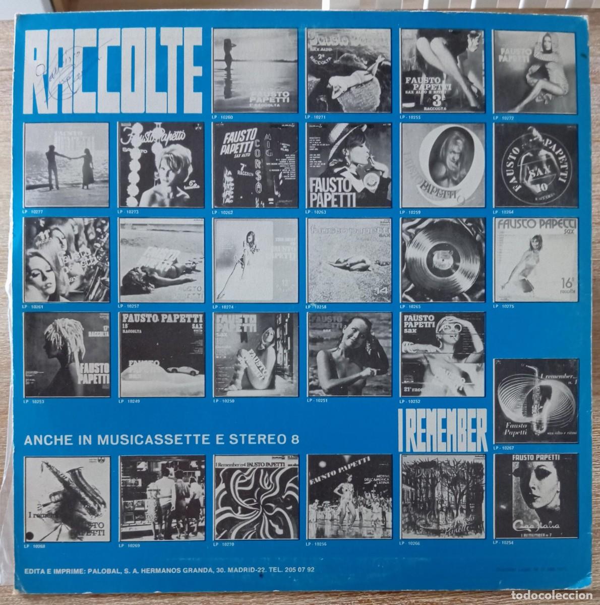 Discos de vinilo: VINILO FAUSTO PAPETTI - SAX ALTO - Foto 2