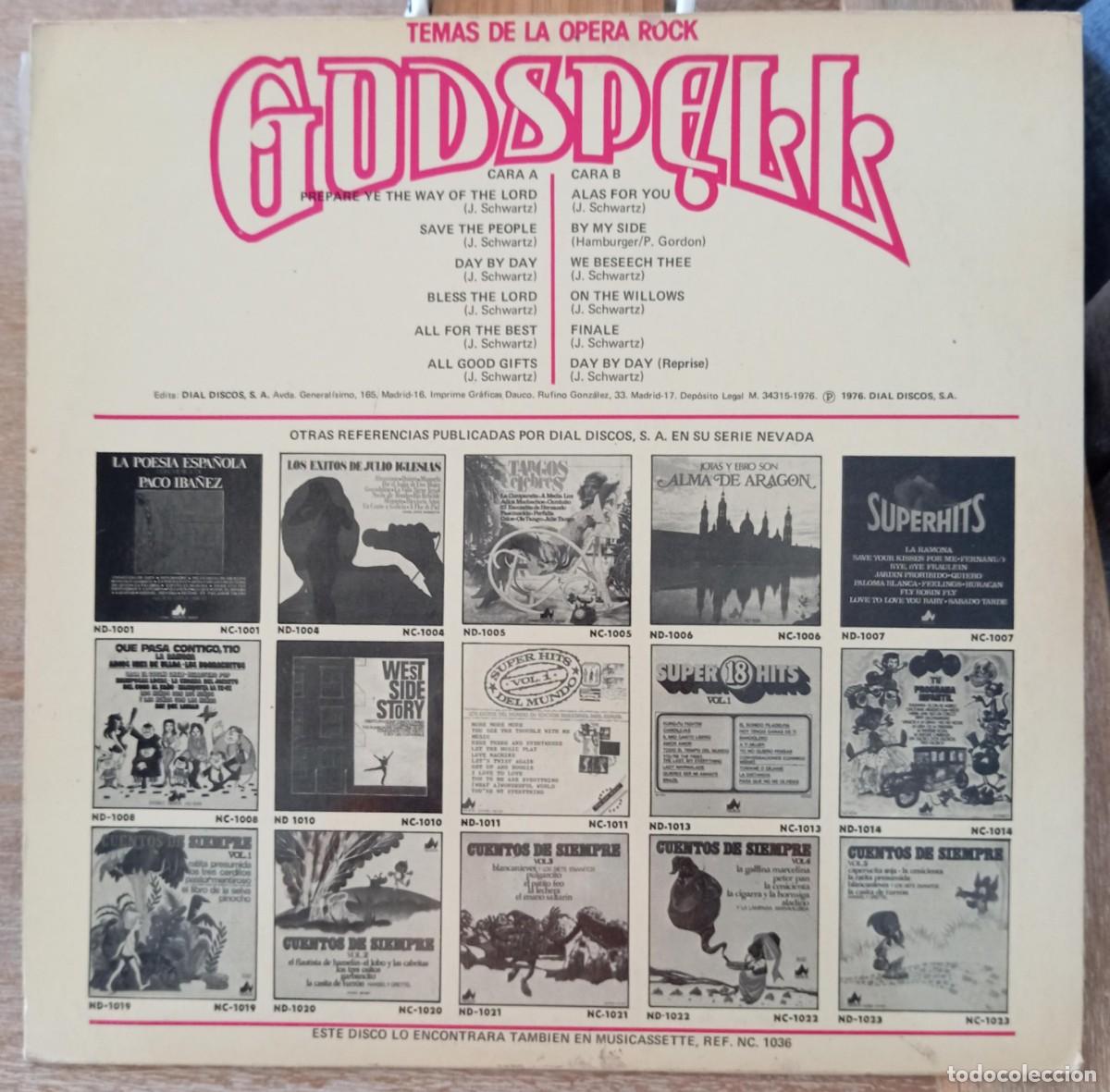 Discos de vinilo: VINILO GODSPELL - TEMAS DE LA OPERA ROCK - Foto 2