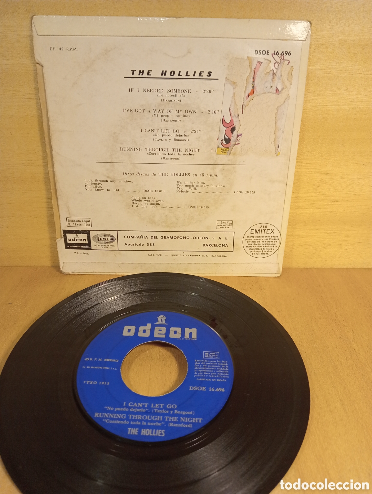 Discos de vinilo: The Hollies. If a needed someone. Etc. - Foto 2