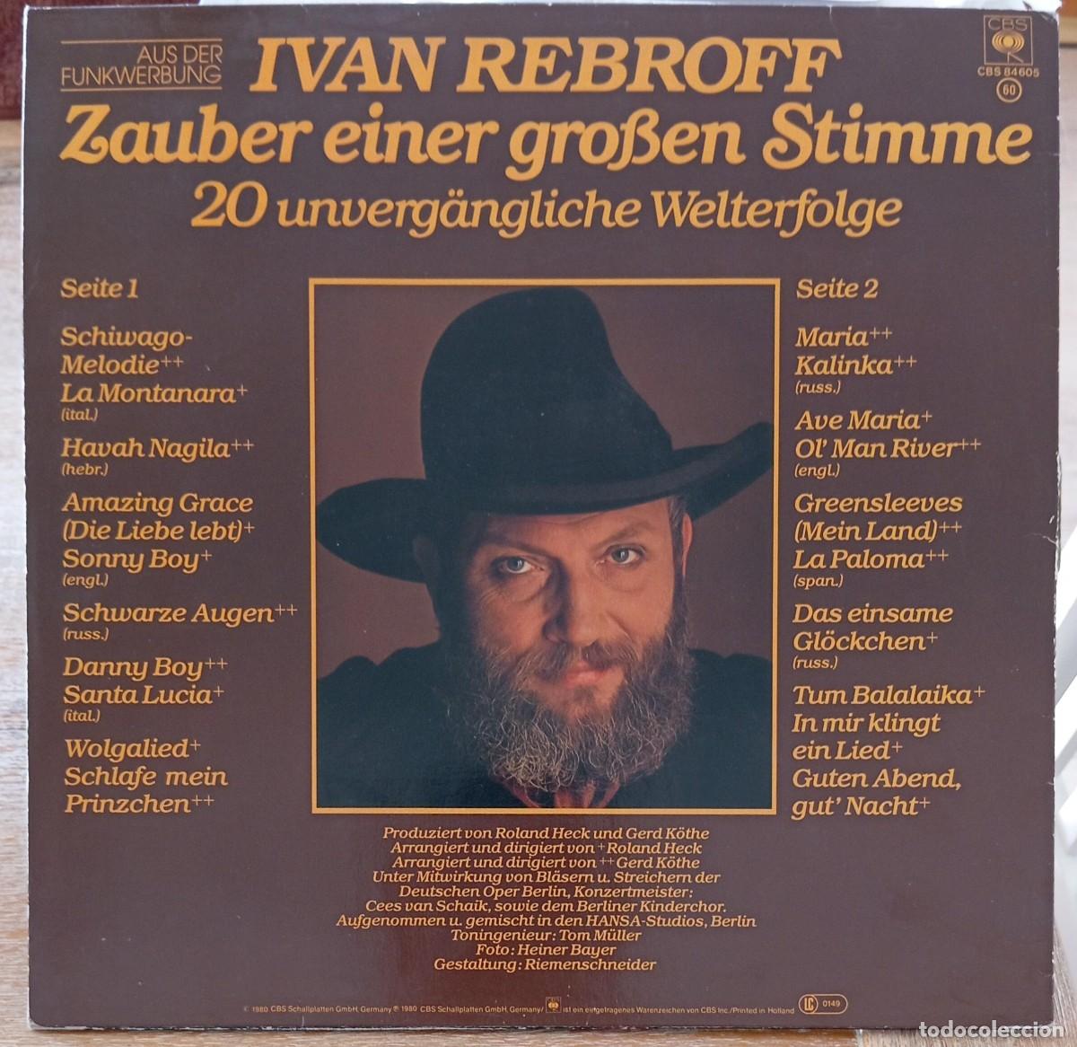 Discos de vinilo: VINILO IVAN REBROFF - ZAUBER EINER GROBEN STIMME - Foto 2