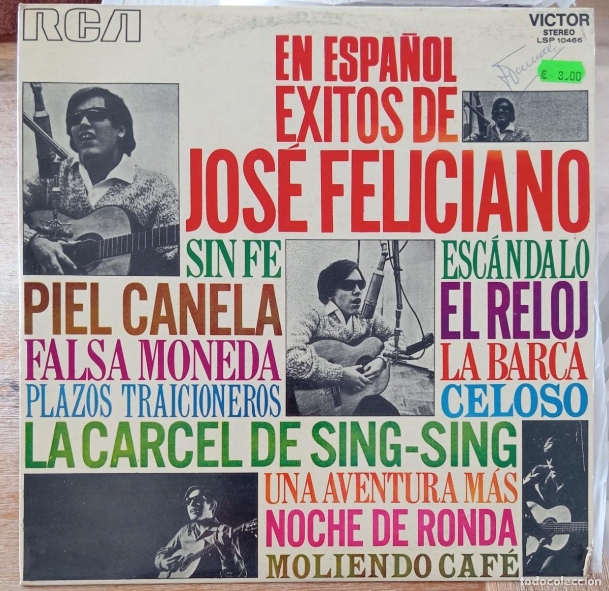 Discos de vinilo: VINILO EN ESPA&Ntilde;OL EXITOS DE JOSE FELICIANO - Foto 1