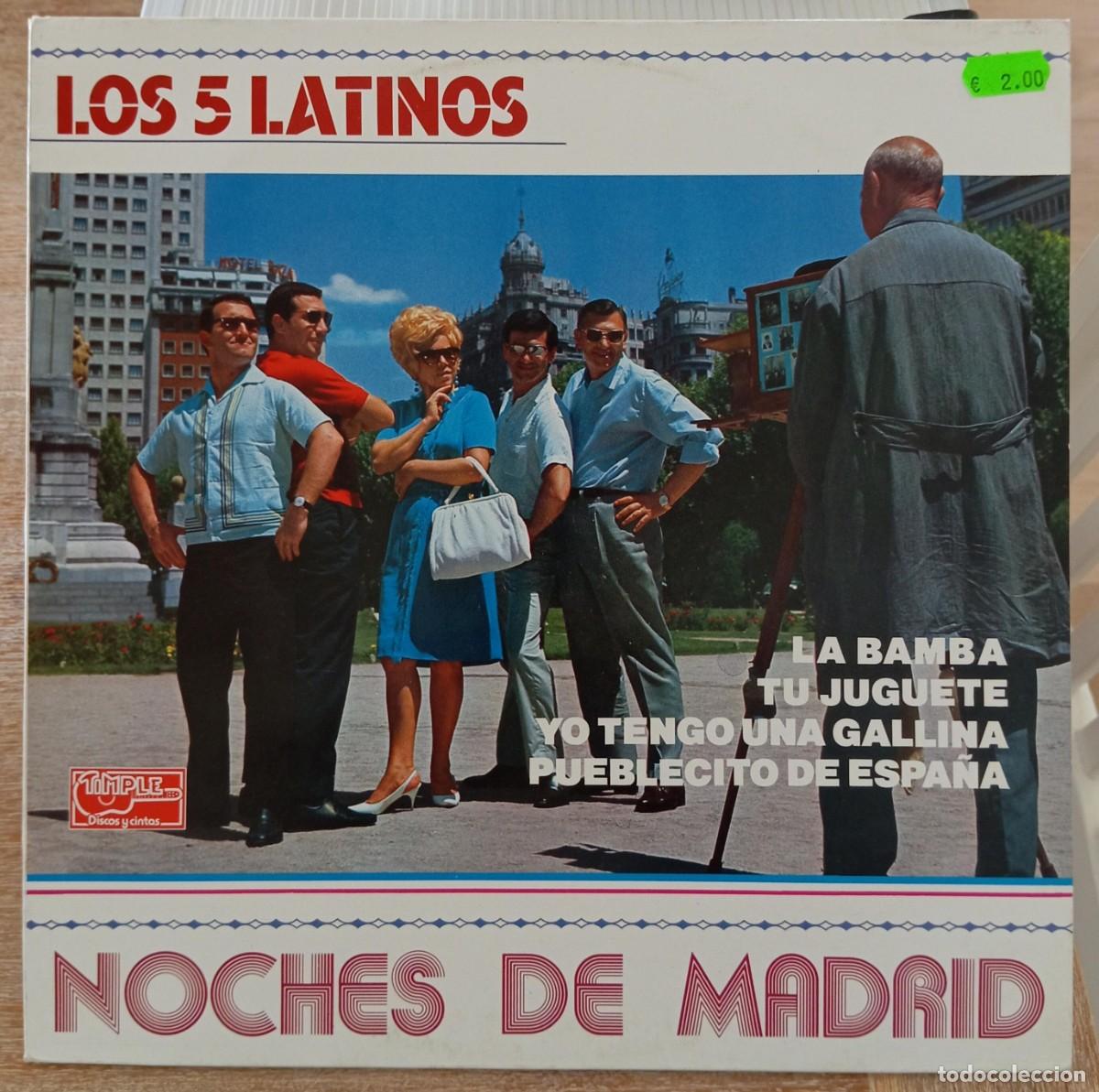 Discos de vinilo: VINILO LOS 5 LATINOS - NOCHES DE MADRID - Foto 1