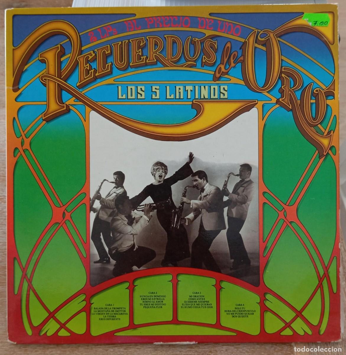 Discos de vinilo: VINILO LOS 5 LATINOS - RECUERDOS DE ORO - Foto 1