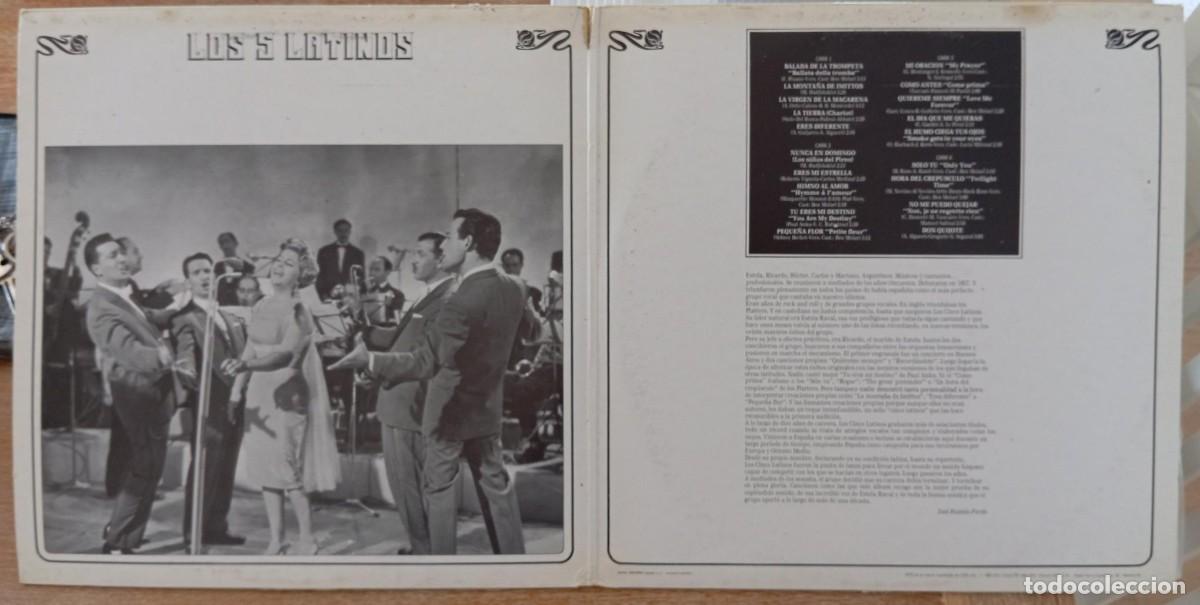 Discos de vinilo: VINILO LOS 5 LATINOS - RECUERDOS DE ORO - Foto 2