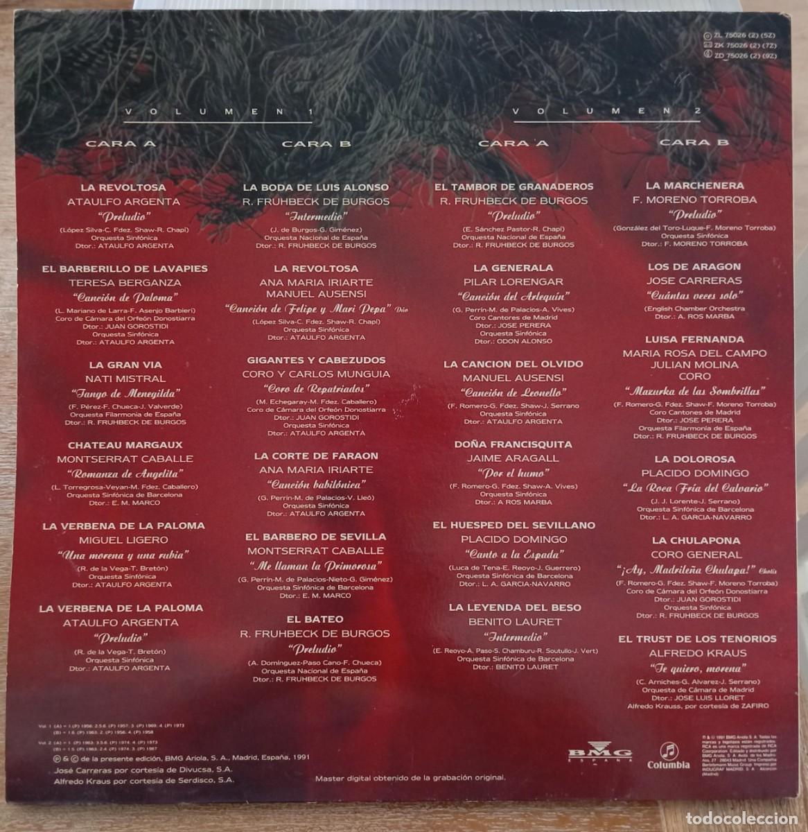 Discos de vinilo: VINILO LOS 24 GRANDES EXITOS DE LA ZARZUELA - Foto 3