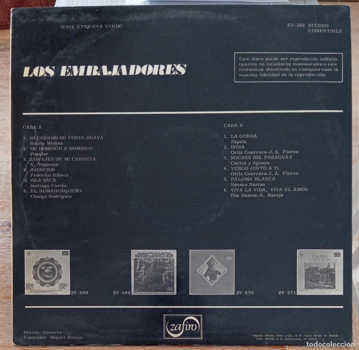 Discos de vinilo: VINILO LOS EMBAJADORES - Foto 2