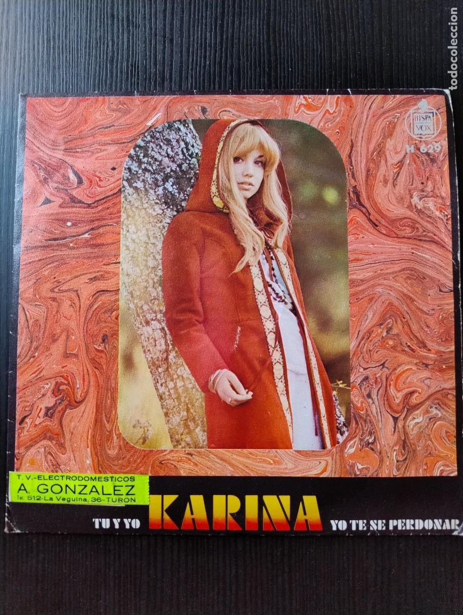 Discos de vinilo: Karina EP Tu y Yo, ya te se perdonar - Foto 1