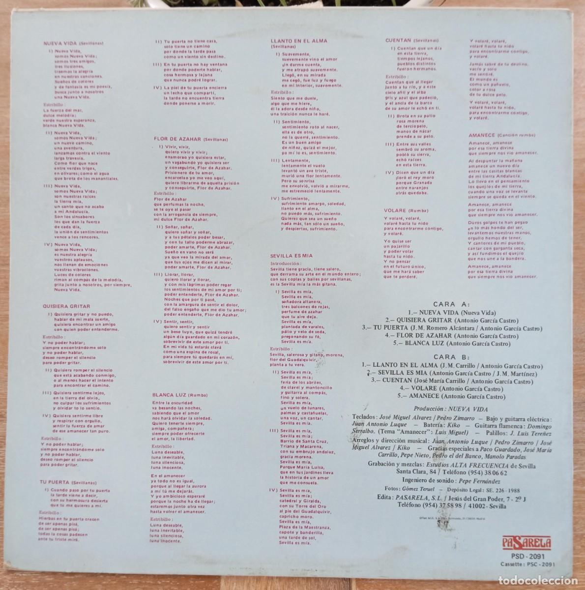 Discos de vinilo: VINILO NUEVA VIDA - BLANCA LUZ - Foto 2