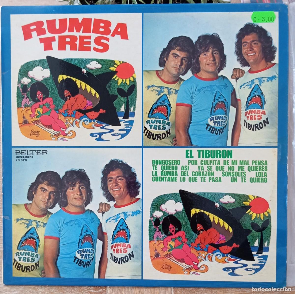 Discos de vinilo: VINILO RUMBA TRES - EL TIBURON - Foto 1