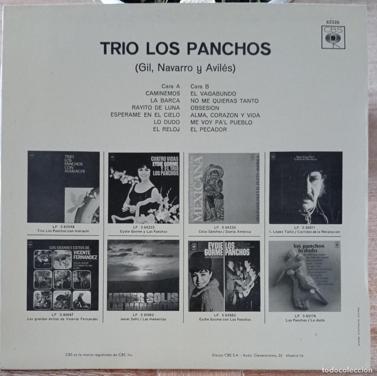 Discos de vinilo: VINILO TRIO LOS PANCHOS - Foto 2