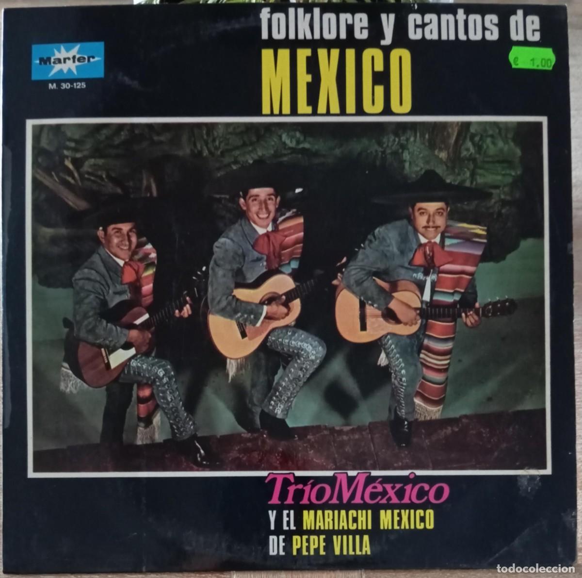 Disques de vinyle: VINILO TRIO MEXICO - FOLKLORE Y CANTOS DE MEXICO
